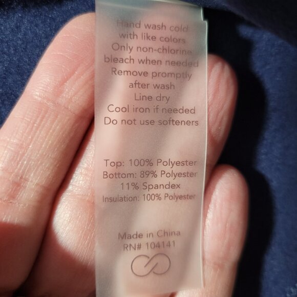 CALIA Cold Dash Run Vest Womens Size XS Blue Full Zip Quilted Jacket Zip Pockets - Picture 11 of 15